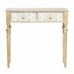 Coupon ✨ Grayson Lane 33-in x 36-in Wood Farmhouse Console Table - Brown ⌛ -GRAYSON LANE Sales 2022 330858938 AlternateImage5 l