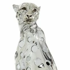 Hot Sale 🥰 Grayson Lane 16-in x 7-in Glam Sculpture Silver Polystone Leopard ✨ -GRAYSON LANE Sales 2022 330858951 AlternateImage2 l