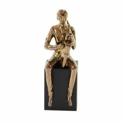 Top 10 ✔️ Grayson Lane 5-in x 13-in Copper Modern Musician Sculpture Porcelain - Set of 4 🛒 -GRAYSON LANE Sales 2022 330858953 AlternateImage3 l