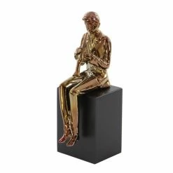 Top 10 ✔️ Grayson Lane 5-in x 13-in Copper Modern Musician Sculpture Porcelain - Set of 4 🛒 -GRAYSON LANE Sales 2022 330858953 AlternateImage4 l