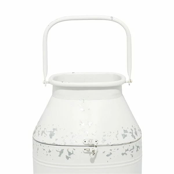 Top 10 💯 Grayson Lane Farmhouse White Metal Decorative Jar - Set of 2 👏 3 Top 10 💯 Grayson Lane Farmhouse White Metal Decorative Jar - Set of 2 👏 - Image 3