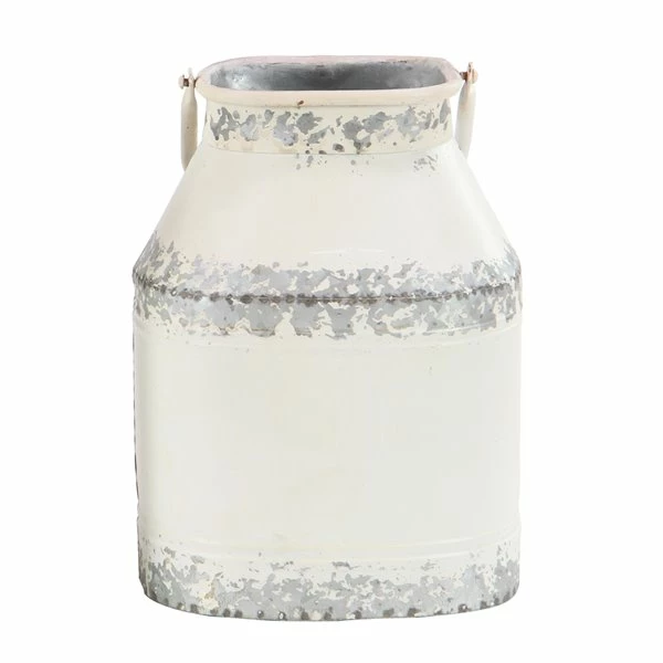 Top 10 💯 Grayson Lane Farmhouse White Metal Decorative Jar - Set of 2 👏 5 Top 10 💯 Grayson Lane Farmhouse White Metal Decorative Jar - Set of 2 👏 - Image 5