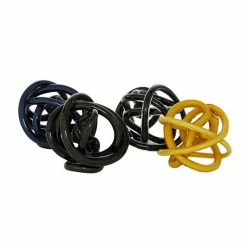 Brand new 🔔 Grayson Lane 5-in x 5-in Multicoloured Contemporary Abstract Sculpture Glass - Set of 4 ✨ -GRAYSON LANE Sales 2022 330858956 AlternateImage3 l