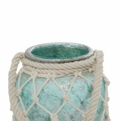 Deals 🥰 Grayson Lane 1 Candle Glass Lantern Coastal Candle Holder (Aquamarine) 🔔 -GRAYSON LANE Sales 2022 330858957 AlternateImage3 l