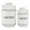 Best reviews of 🔥 Grayson Lane Farmhouse Decorative Jar White Metal - Set of 2 ✔️