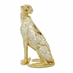 New 🎉 Grayson Lane 16-in x 7-in Glam Sculpture Gold Polystone Leopard 😉 -GRAYSON LANE Sales 2022 330858960 AlternateImage4 l