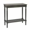 Promo 😍 Grayson Lane 32-in x 31-in Wood Vintage Console Table - Black 😉