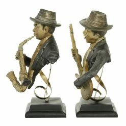 Cheapest 🧨 Grayson Lane Gold Vintage Musician Sculpture in Polystone - Set of 2 👏 -GRAYSON LANE Sales 2022 330858966 AlternateImage4 l