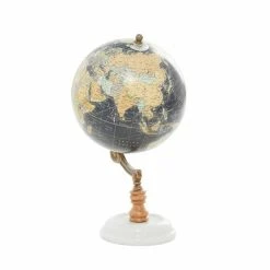 Best Pirce 🛒 Grayson Lane 11-in x 6-in Contemporary Globe Black Marble and Metal 🧨 -GRAYSON LANE Sales 2022 330858974 AlternateImage5 l