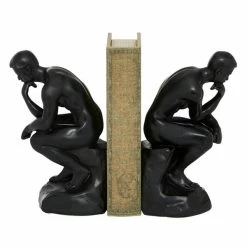 Top 10 🎁 Grayson Lane 9-in x 5-in Vintage Bookends Black Polystone 😍