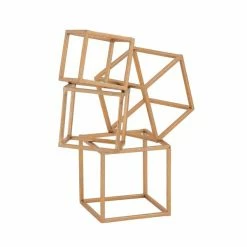 Promo 🔔 Grayson Lane 14-in x 11-in Modern Sculpture Copper Metal Geometric 💯