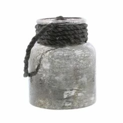 Best Sale β¨ Grayson Lane 1 Candle Black Glass Lantern Coastal Candle Holder π