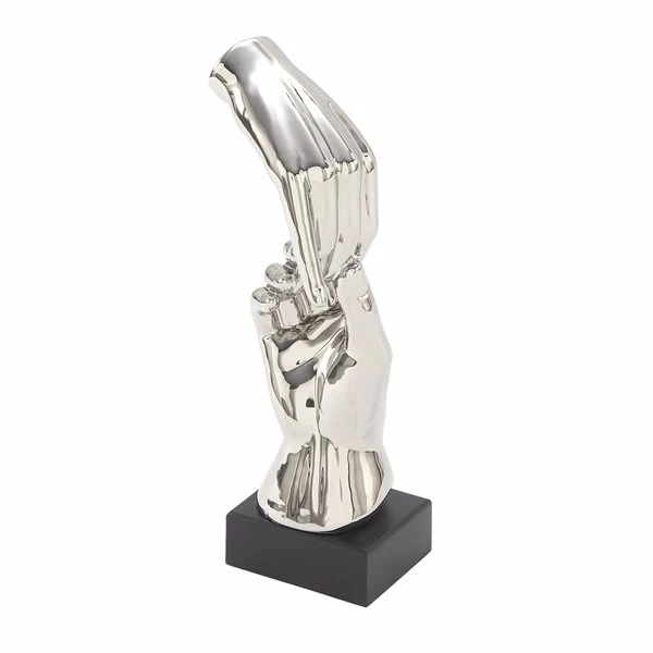 Buy 😍 Grayson Lane 13-in x 5-in Traditional Sculpture Silver Porcelain Hands 🔔 5 Buy 😍 Grayson Lane 13-in x 5-in Traditional Sculpture Silver Porcelain Hands 🔔 - Image 5