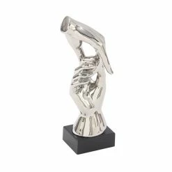 Buy 😍 Grayson Lane 13-in x 5-in Traditional Sculpture Silver Porcelain Hands 🔔