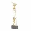 Deals ✔️ Grayson Lane 13-in x 16-in Contemporary Sculpture Gold Polystone ⭐