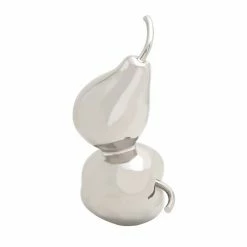 Buy 👏 Grayson Lane 15-in x 7-in Glam Decorative Pear and Apple Silver Ceramic 🔔