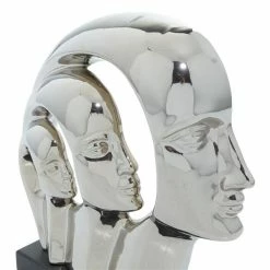 Brand new ⌛ Grayson Lane 12-in x 11-in Contemporary Sculpture Silver Porcelain Family 😀 -GRAYSON LANE Sales 2022 330858994 AlternateImage2 l