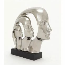 Brand new ⌛ Grayson Lane 12-in x 11-in Contemporary Sculpture Silver Porcelain Family 😀 -GRAYSON LANE Sales 2022 330858994 AlternateImage3 l