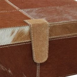 Hot Sale 👍 Grayson Lane Brown Natural Leather Box - Set of 2 🥰 -GRAYSON LANE Sales 2022 330859001 AlternateImage2 l