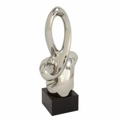 Cheapest 💯 Grayson Lane 29-in x 14-in Modern Sculpture Silver Ceramic Abstract 🤩 -GRAYSON LANE Sales 2022 330859002 AlternateImage3 l