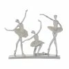 Flash Sale 🧨 Grayson Lane 12-in x 14-in Glam Sculpture Silver Polystone Dancer ⭐