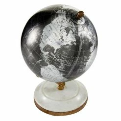 Hot Sale 😍 Grayson Lane 7-in x 5-in Modern Globe in Black Marble and Metal ✨ -GRAYSON LANE Sales 2022 330859008 AlternateImage4 l