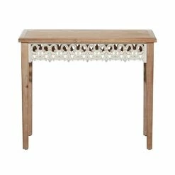 Promo ✨ Grayson Lane 26-in x 31-in Wood Farmhouse Console Table - Brown 😉 -GRAYSON LANE Sales 2022 330859010 AlternateImage7 l