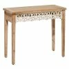 Promo ✨ Grayson Lane 26-in x 31-in Wood Farmhouse Console Table - Brown 😉