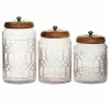 Coupon 👍 Grayson Lane Farmhouse Decorative Jar in Clear Glass - Set of 3 😍