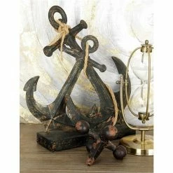 Cheap 👍 Grayson Lane 16-in x 12-in Coastal Sculpture Black Metal Anchor 🎁 -GRAYSON LANE Sales 2022 330859023 AlternateImage1 l