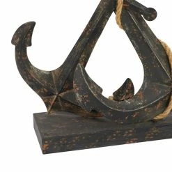 Cheap 👍 Grayson Lane 16-in x 12-in Coastal Sculpture Black Metal Anchor 🎁 -GRAYSON LANE Sales 2022 330859023 AlternateImage2 l