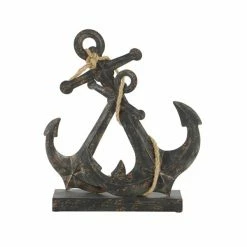 Cheap 👍 Grayson Lane 16-in x 12-in Coastal Sculpture Black Metal Anchor 🎁 -GRAYSON LANE Sales 2022 330859023 AlternateImage3 l