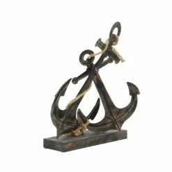 Cheap 👍 Grayson Lane 16-in x 12-in Coastal Sculpture Black Metal Anchor 🎁 -GRAYSON LANE Sales 2022 330859023 AlternateImage4 l