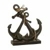 Cheap 👍 Grayson Lane 16-in x 12-in Coastal Sculpture Black Metal Anchor 🎁