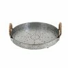New ⭐ Grayson Lane 6-in x 16-in x 16-in Farmhouse Tray Grey Metal 🎉