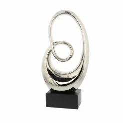 Promo ✨ Grayson Lane 21-in x 10-in Modern Sculpture Silver wood Abstract 💯 -GRAYSON LANE Sales 2022 330859025 AlternateImage3 l