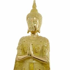 Best deal ⌛ Grayson Lane 25-in x 9-in Glam Sculpture Gold Polystone Buddha 😍 -GRAYSON LANE Sales 2022 330859026 AlternateImage2 l