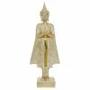 Best deal ⌛ Grayson Lane 25-in x 9-in Glam Sculpture Gold Polystone Buddha 😍