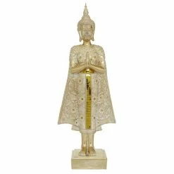 Best deal ⌛ Grayson Lane 25-in x 9-in Glam Sculpture Gold Polystone Buddha 😍