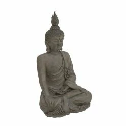 Best reviews of 🤩 Grayson Lane 42-in x 24-in Bohemian Sculpture Grey Polystone Buddha 🤩 -GRAYSON LANE Sales 2022 330859031 AlternateImage4 l
