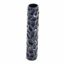 Coupon 🎁 Grayson Lane 3-in x 12-in Contemporary Vase Dark Blue Stoneware - Set of 3 🔔 -GRAYSON LANE Sales 2022 330859037 AlternateImage5 l