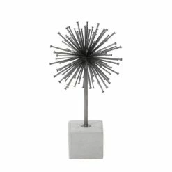 Coupon ❤️ Grayson Lane 17-in x 9-in Industrial Sculpture Black Metal Concrete ❤️ -GRAYSON LANE Sales 2022 330859041 AlternateImage3 l