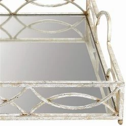 Coupon 🎁 Grayson Lane 5-in x 25-in x 15-in Glam Tray Silver Metal 🥰 -GRAYSON LANE Sales 2022 330859043 AlternateImage2 l