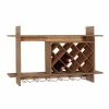 Best reviews of 🌟 Grayson Lane 9-Bottle Brown Asian Hardwood Wall-Mounted Wine Rack 🎉