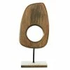 Coupon ✨ Grayson Lane 18-in x 8-in Modern Sculpture Brown Mango Wood Abstract 🔥