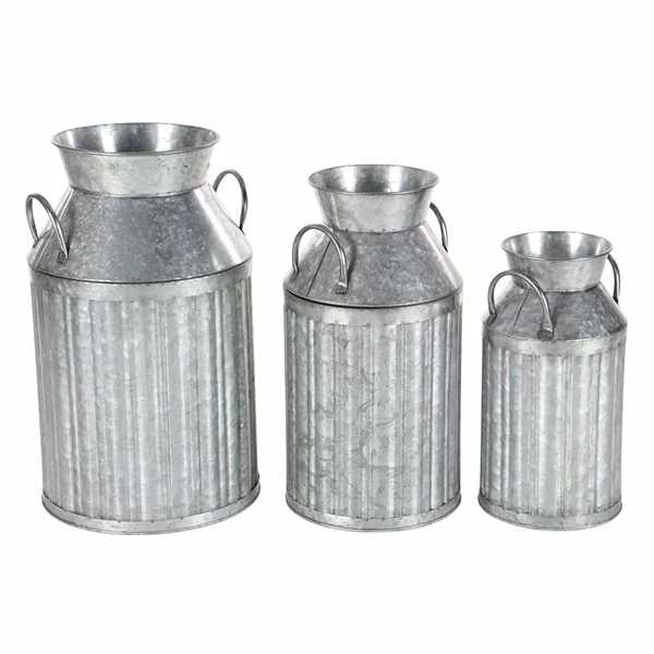 Best deal 🔔 Grayson Lane Farmhouse Decorative Jar in Grey Metal - Set of 3 👏 1 Best deal 🔔 Grayson Lane Farmhouse Decorative Jar in Grey Metal - Set of 3 👏