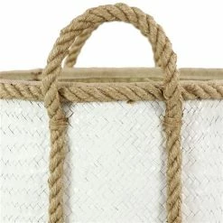Budget 🌟 Grayson Lane Coastal Storage Basket White Sea Grass - Set of 3 🥰 -GRAYSON LANE Sales 2022 330859054 AlternateImage4 l