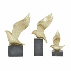 Cheapest 🧨 Grayson Lane Birds Sculpture Gold Polystone - Set of 3 👍 -GRAYSON LANE Sales 2022 330859055 AlternateImage4 l