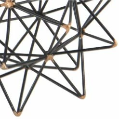 Top 10 👍 Grayson Lane 7-in x 7-in Modern Sculpture Black Metal Geometric ✨ -GRAYSON LANE Sales 2022 330859056 AlternateImage2 l