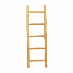 Best reviews of 🔔 Grayson Lane Natural Brown Teak Wood Ladder 🛒 -GRAYSON LANE Sales 2022 330859598 AlternateImage4 l